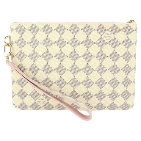 Louis Vuitton Studded Damier Azur Ballerine City Pouch Toiletry 